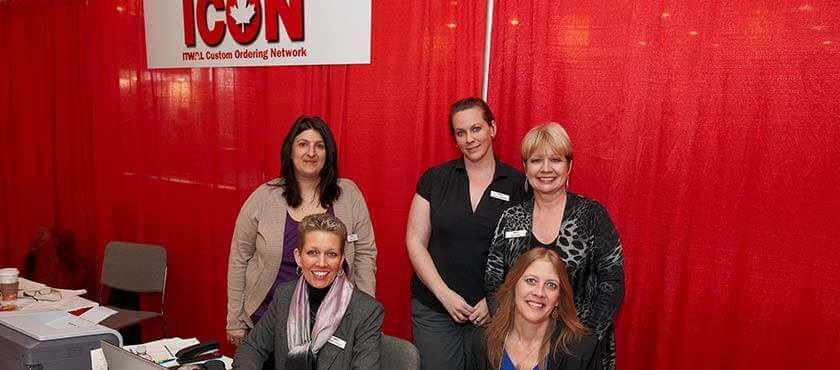 ITWAL staff manning the ICON booth at the MarketPlace buying show, a few weeks after ICON was released.