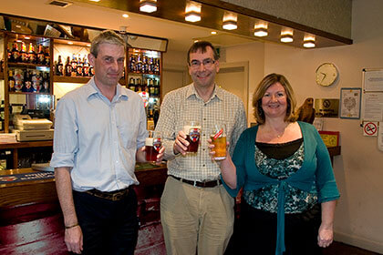 Phil Bly, Head of IT (middle) with his project team Colin Lapping and Karen Rich.