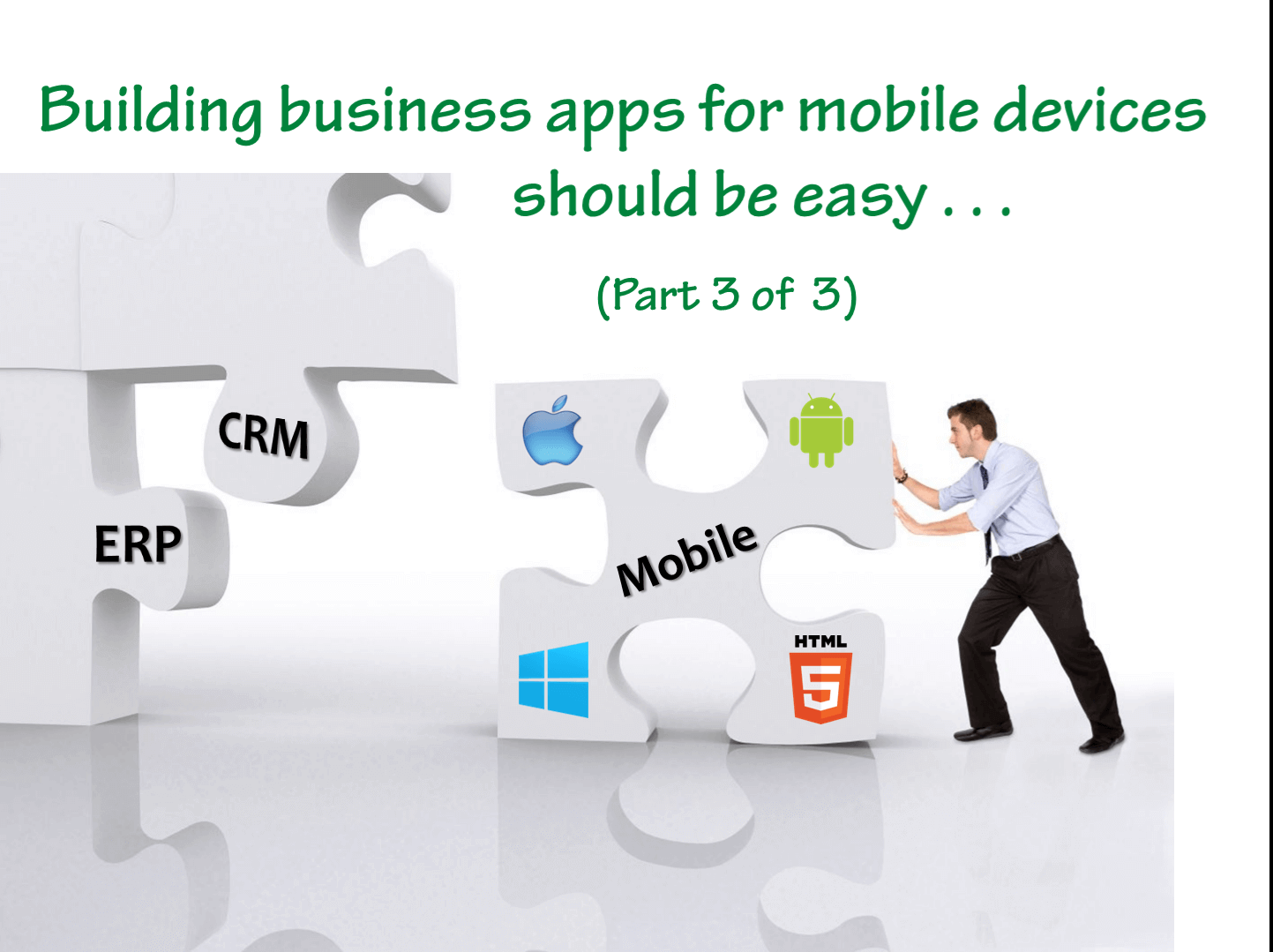 Building business apps for mobile devices should be easy (part 3)